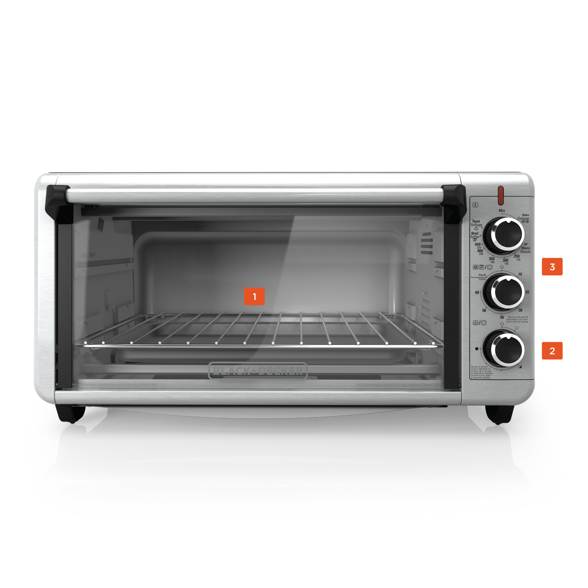 Black & decker extra wide toaster oven best sale